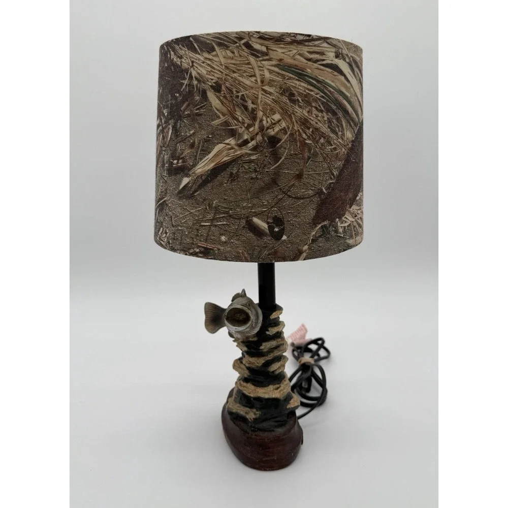 Mossy Oak Large Mouth Bass Table Lamp Camo 